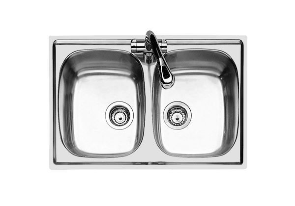 不锈钢双盆水槽, 水槽 S1000, 水槽