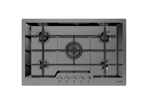 不锈钢黑色燃气灶, 燃气灶 KE Gun Metal, 燃气灶