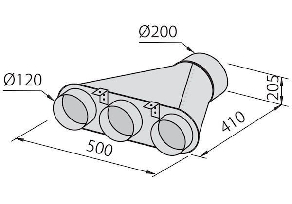 可连接3条管的歧管, 配件和备件