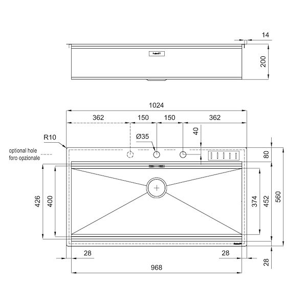 水槽 Foster Milano