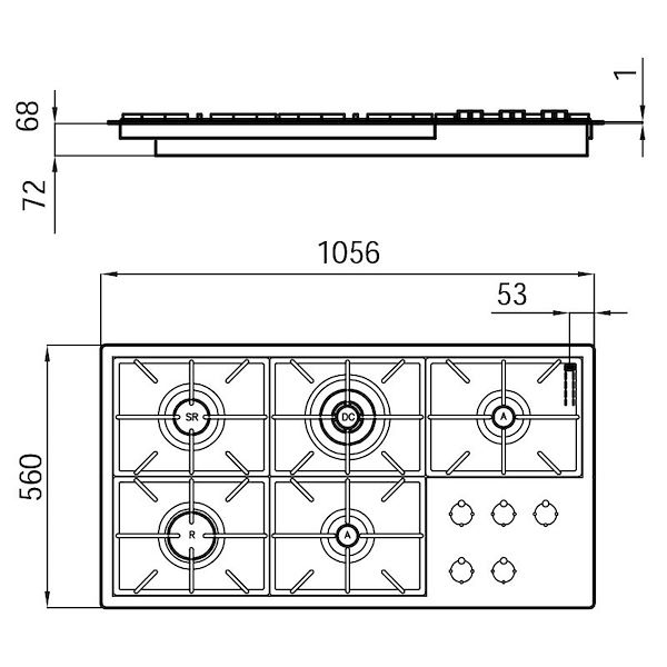 燃气灶 Foster Milano
