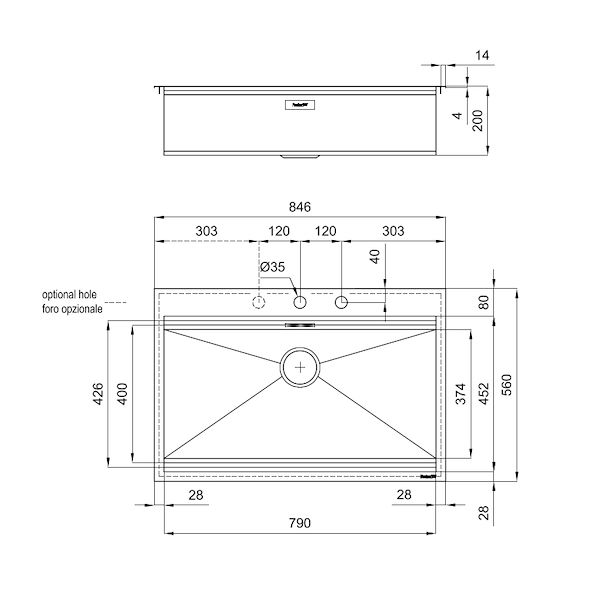 水槽 Foster Milano