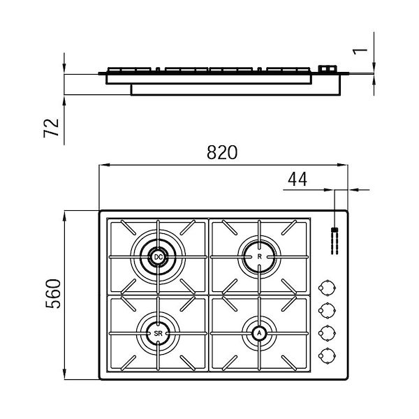燃气灶 Foster Milano