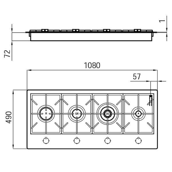燃气灶 Foster Milano