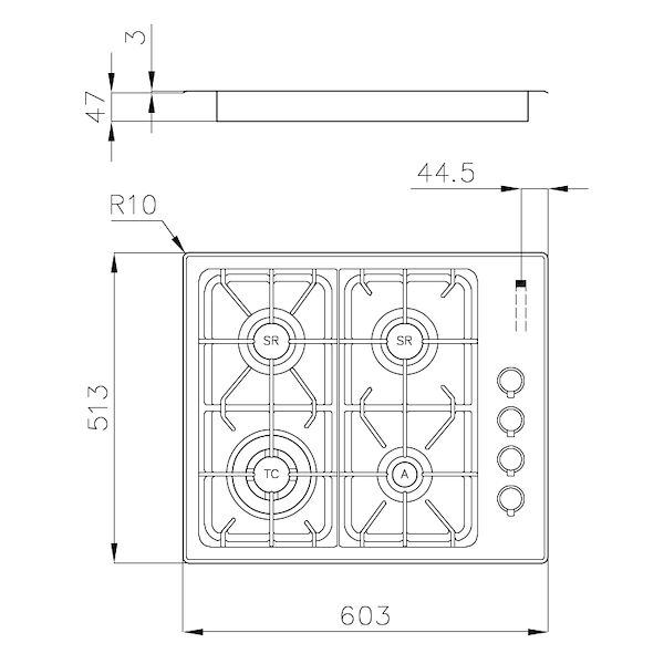 燃气灶 Professionale