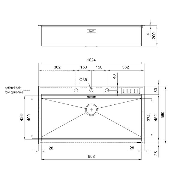 水槽 Foster Milano