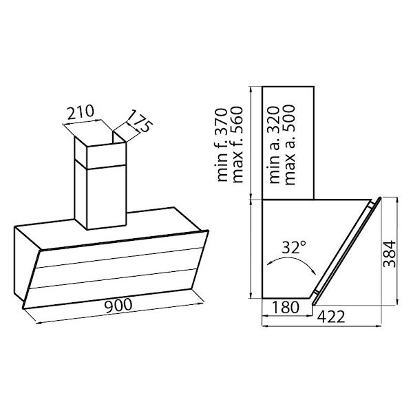 抽油烟机 FL Slim white