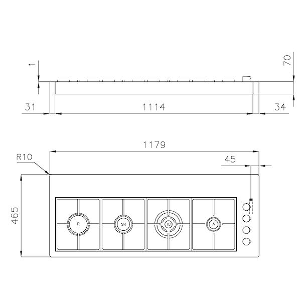 燃气灶 S4000 Line XL