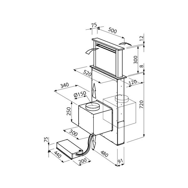 抽油烟机 S4000 Domino Ghost